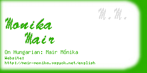 monika mair business card